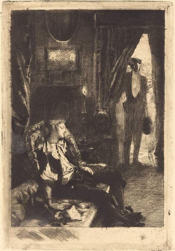 Iza Sleeping (Le Sommeil d'Iza) — Albert Besnard