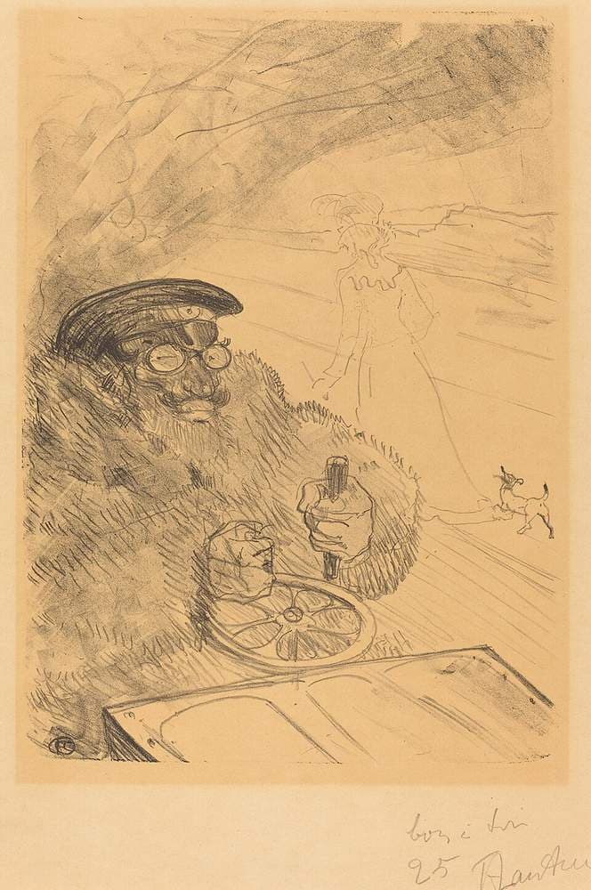 The Motorist (L'automobiliste) — Henri de Toulouse-Lautrec