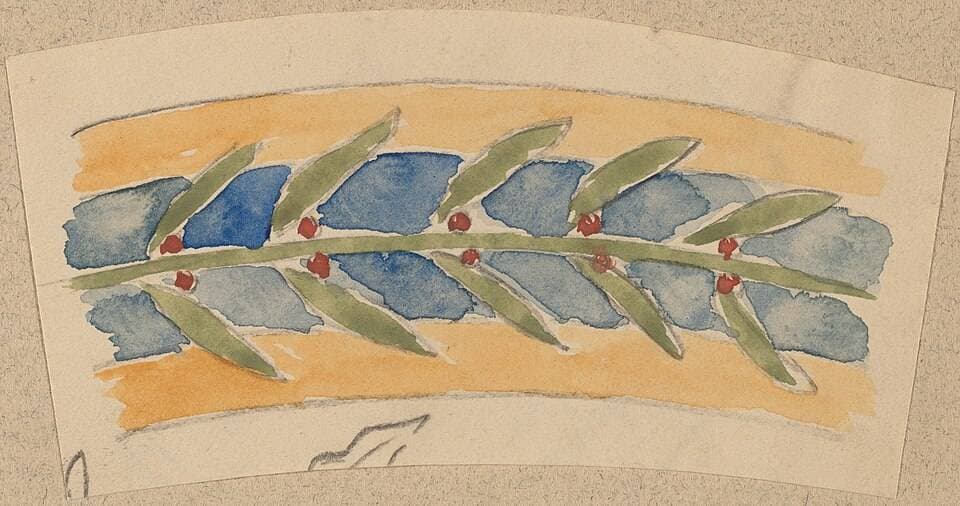 Study for a Border Design — Charles Sprague Pearce
