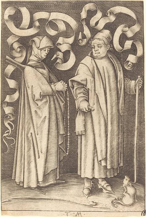 The Churchgoers — Israhel van Meckenem