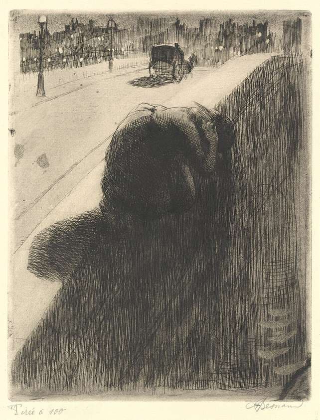 The Suicide (Le Suicide) — Albert Besnard