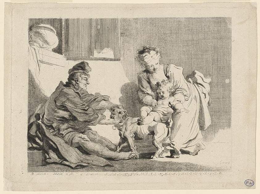 The Child and the Bulldog — Marguerite Gérard