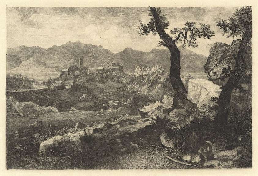 A View Near Rome — George Loring Brown