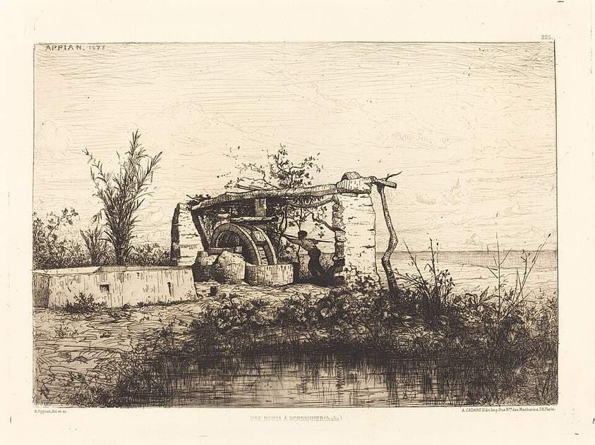 Une moria a Bordiquier (Italie) — Adolphe Appian
