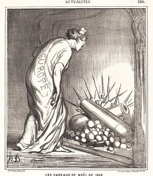 Les Cadeaux de Noël de 1868 — Honoré Daumier