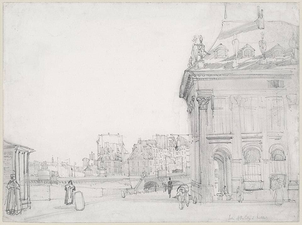 Ile de la Cité from the Institut, Paris — Thomas Shotter Boys