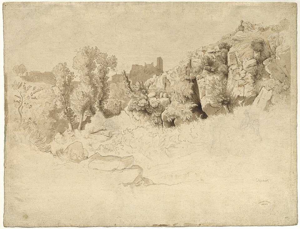 Rock Formations near Olevano — Heinrich Dreber
