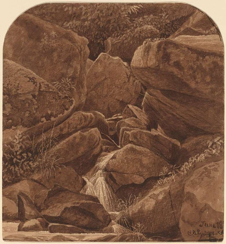 Rocks and Waterfall — Casimir Clayton Griswold