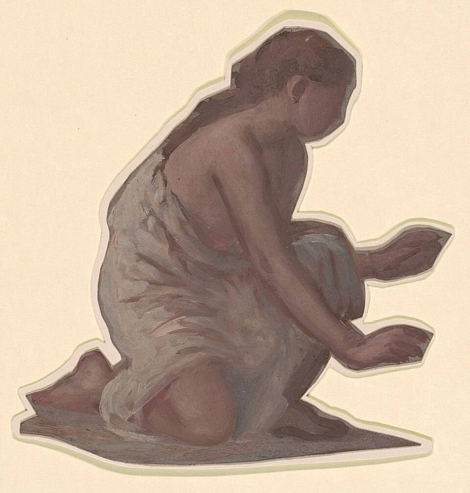 Study for "Greek Girls Bathing" — Elihu Vedder