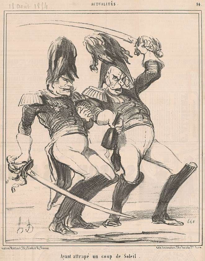Ayant attrapé un coup de soleil — Honoré Daumier