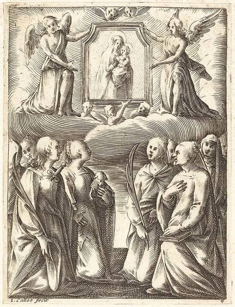 The Adoration of the Virgin and Child — Jacques Callot