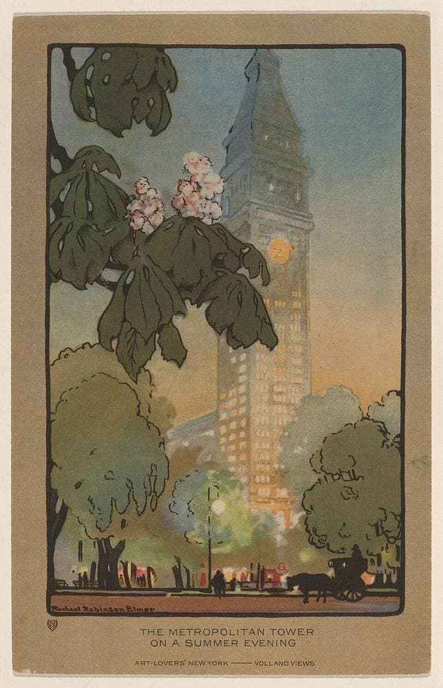 The Metropolitan Tower on A Summer Evening — Rachael Robinson Elmer