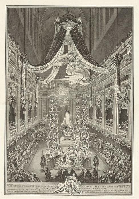 Pompe funèbre d'Élisabeth Therèse de Lorraine — Charles-Nicolas Cochin II