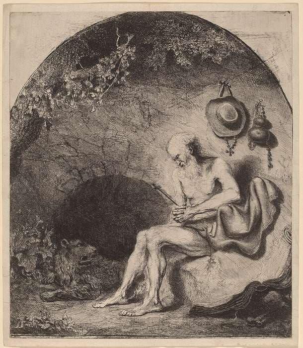 Saint Jerome in the Cave — Ferdinand Bol