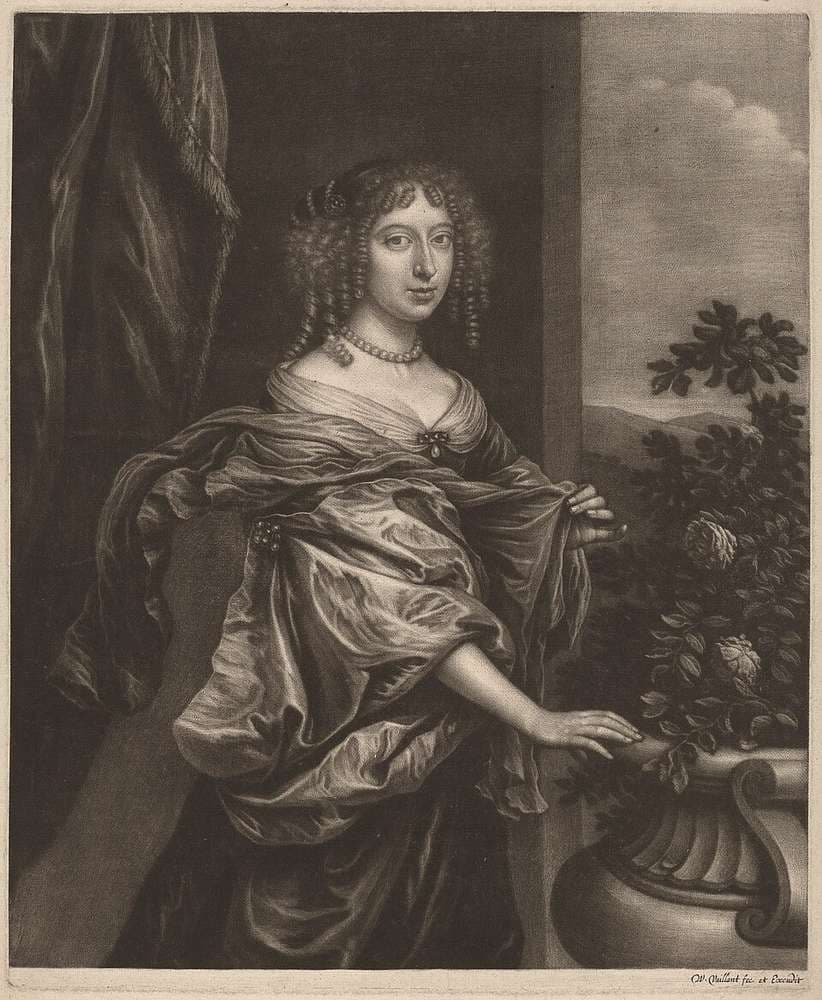 Portrait of a Lady beside a Rose Bush — Wallerant Vaillant