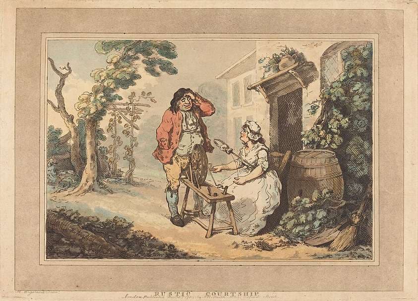 Rustic Courtship — Thomas Rowlandson