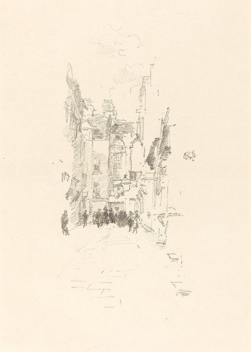 Little Court, Cloth Fair — James Abbott McNeill Whistler