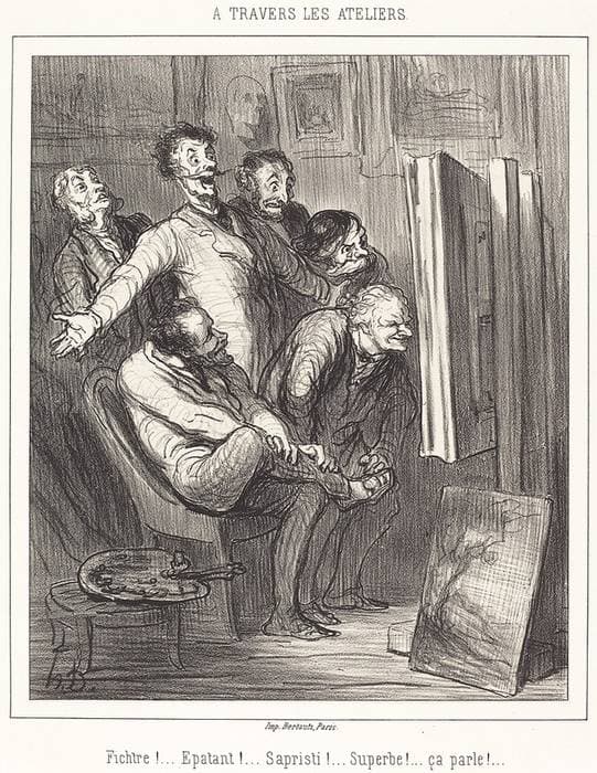 A travers les ateliers — Honoré Daumier