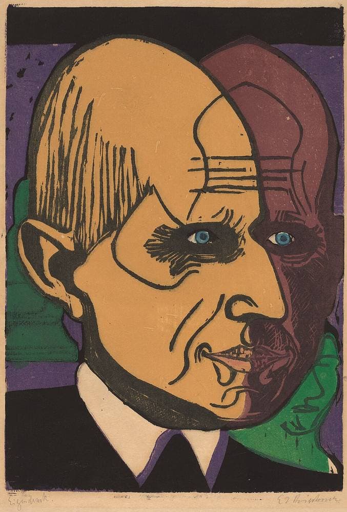 Head of Dr. Bauer — Ernst Ludwig Kirchner