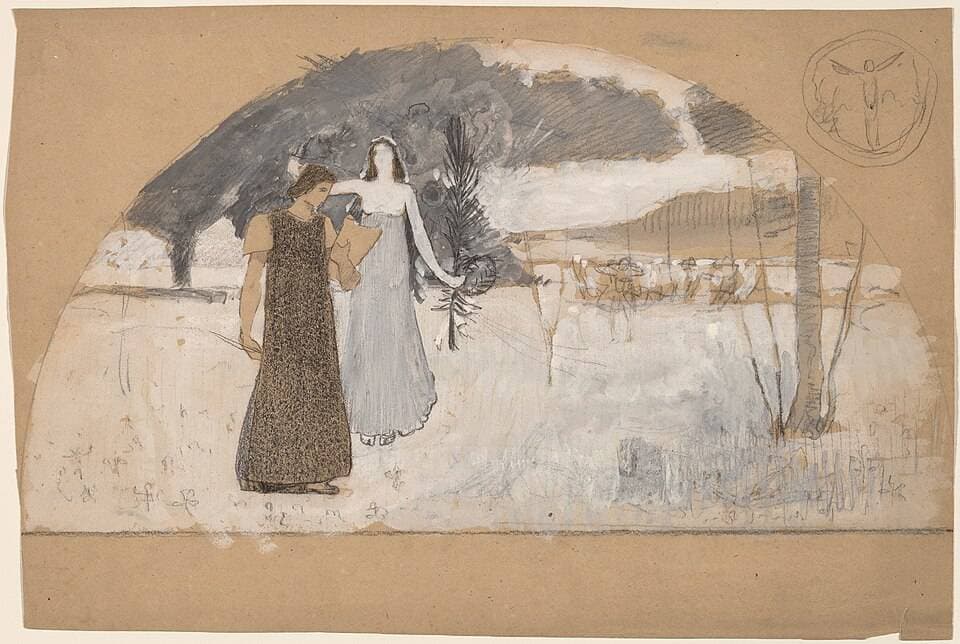 Studies for Lunettes — Charles Sprague Pearce