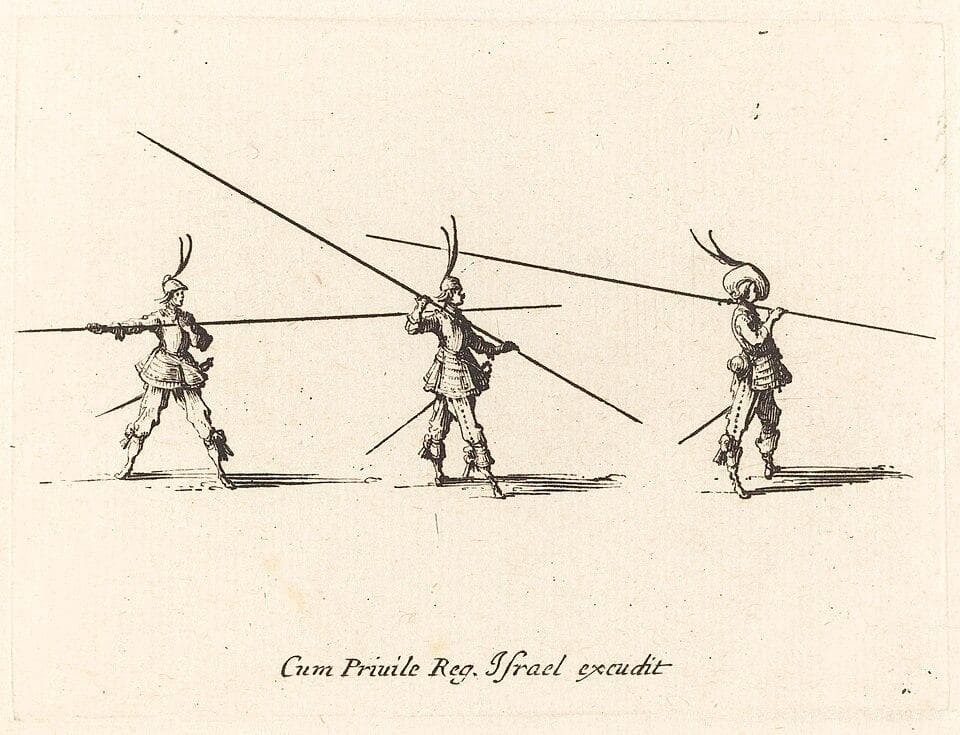 Drill with Tilted Pikes — Jacques Callot