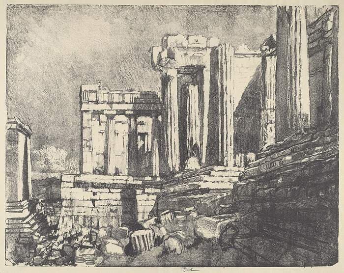 The Propylaea, Athens — Joseph Pennell