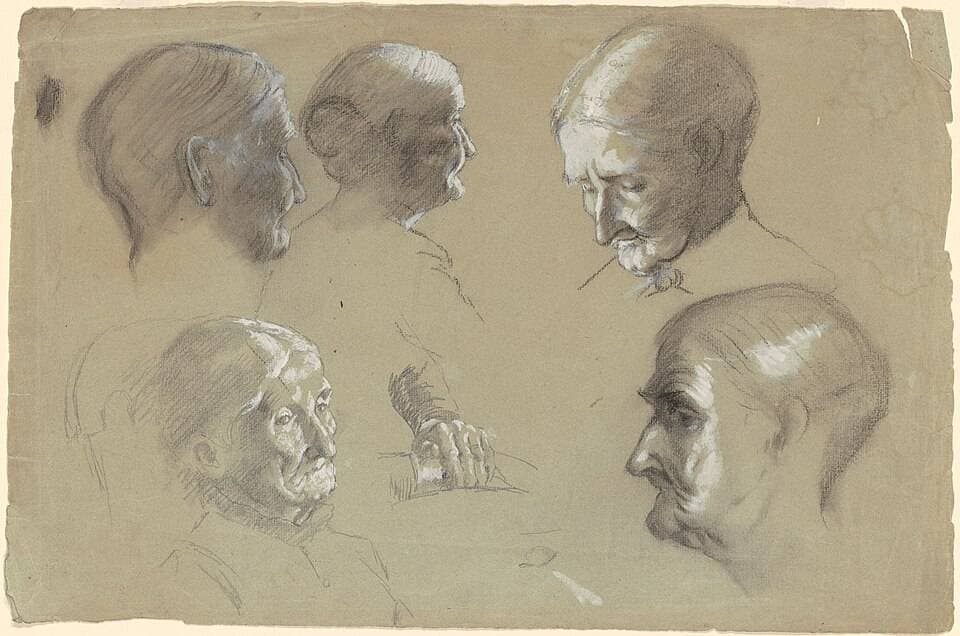 Studies of an Elderly Woman — Enoch Wood Perry, Jr.