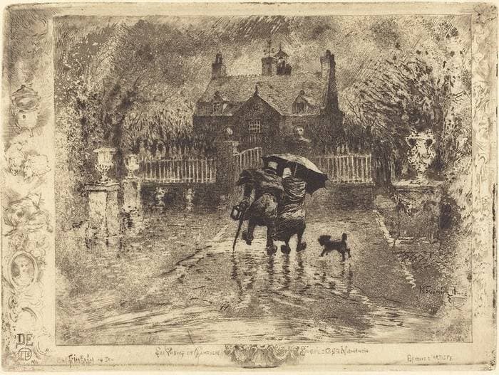 Les Voisins de Campagne (Country Neighbors) — Félix-Hilaire Buhot