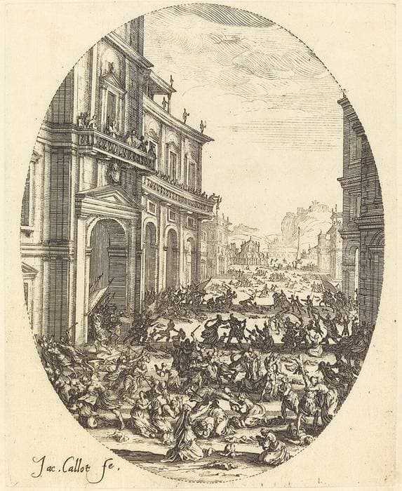 The Massacre of the Innocents, Second Plate — Jacques Callot