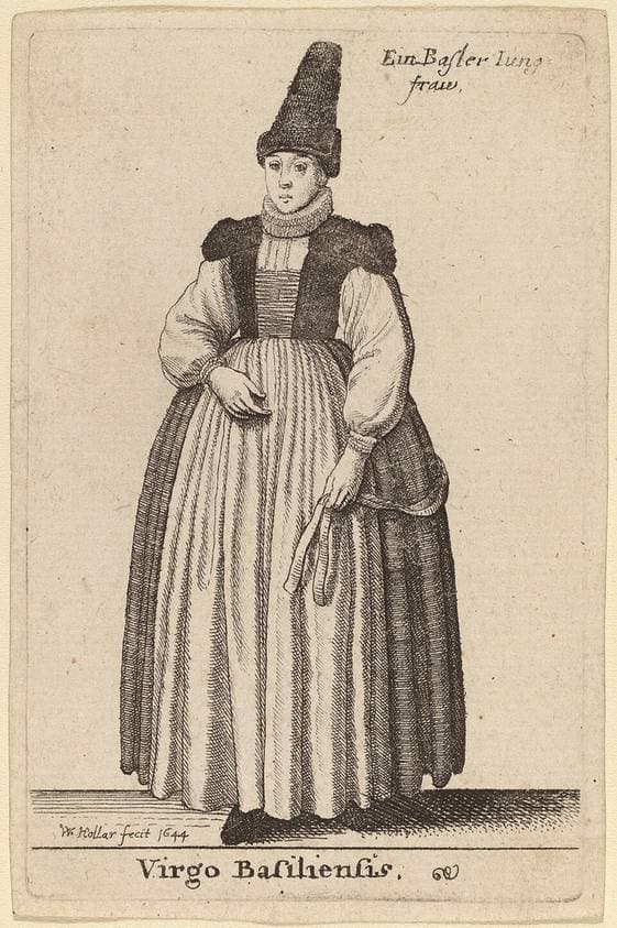 Virgo Basiliensis — Wenceslaus Hollar