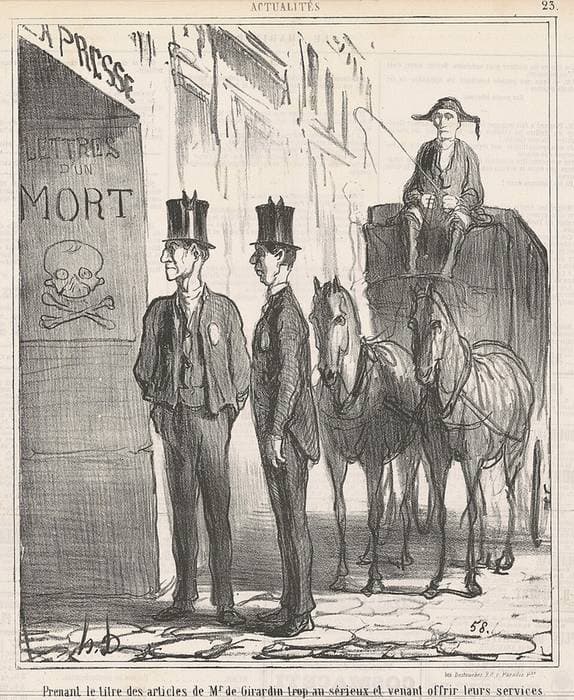 Prenant le titre ... de Mr de Girardin trop au sérieux ... — Honoré Daumier