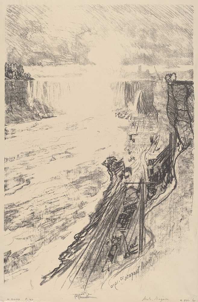 The Mystery of the Mist — Joseph Pennell