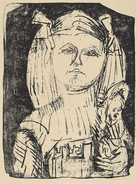 Young Girl with Doll — Ernst Ludwig Kirchner