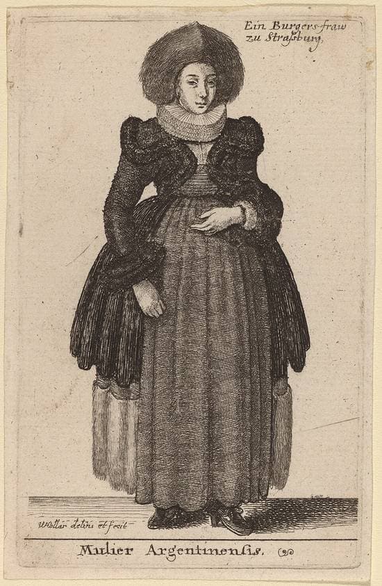 Mulier Argentinensis — Wenceslaus Hollar