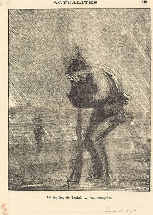 Le supplice de tantale... eau comprise — Honoré Daumier