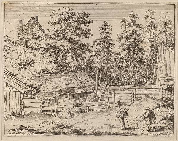Three Cottages — Allaert van Everdingen