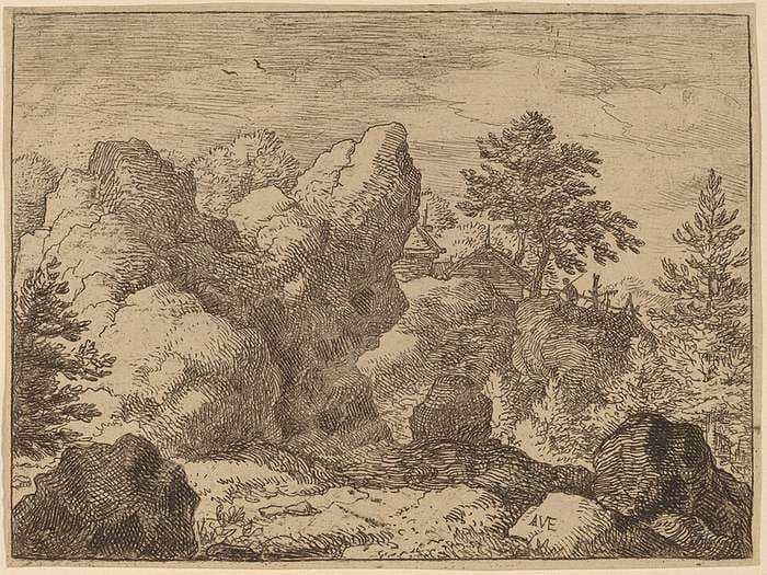 The Pointed Rock — Allaert van Everdingen