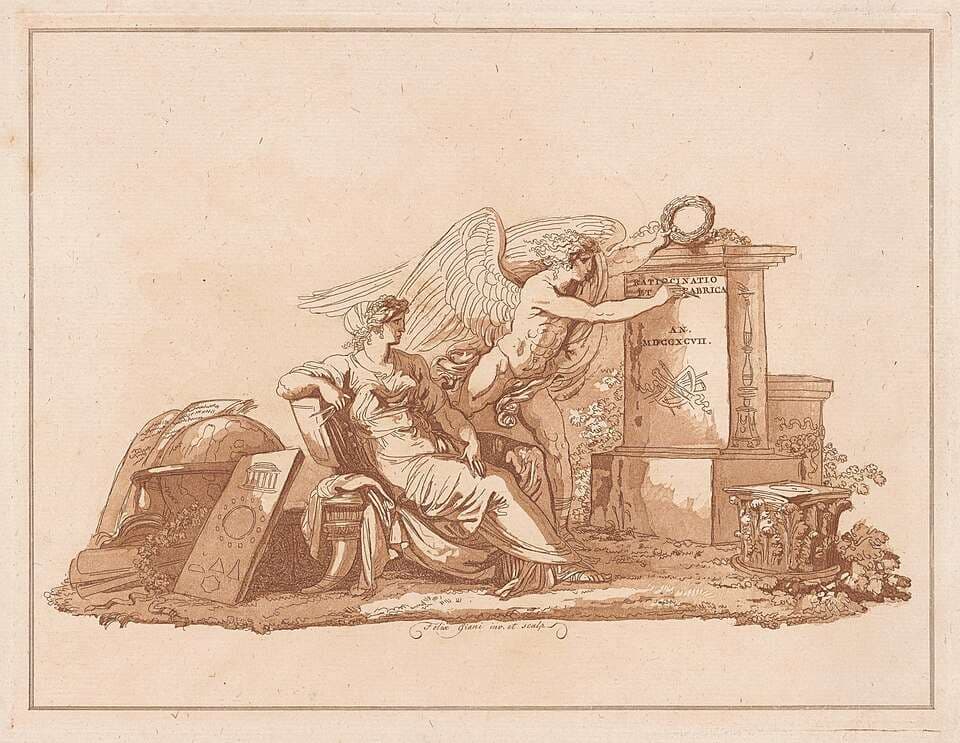 Personification of Architecture with the Genius of the Fine Arts — Felice Giani