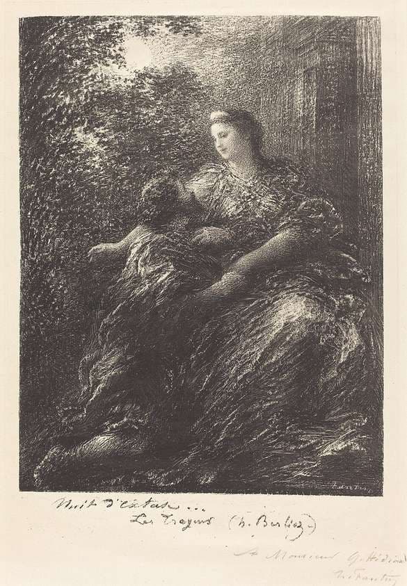 Duet from "The Trojans" (6th plate) — Henri Fantin-Latour
