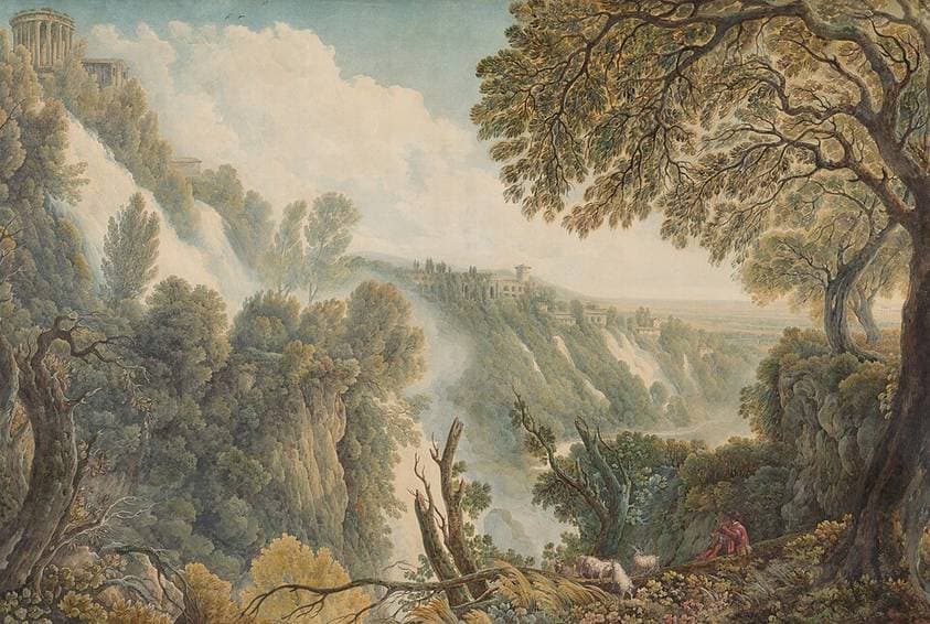 The Waterfalls at Tivoli — Louis Ducros