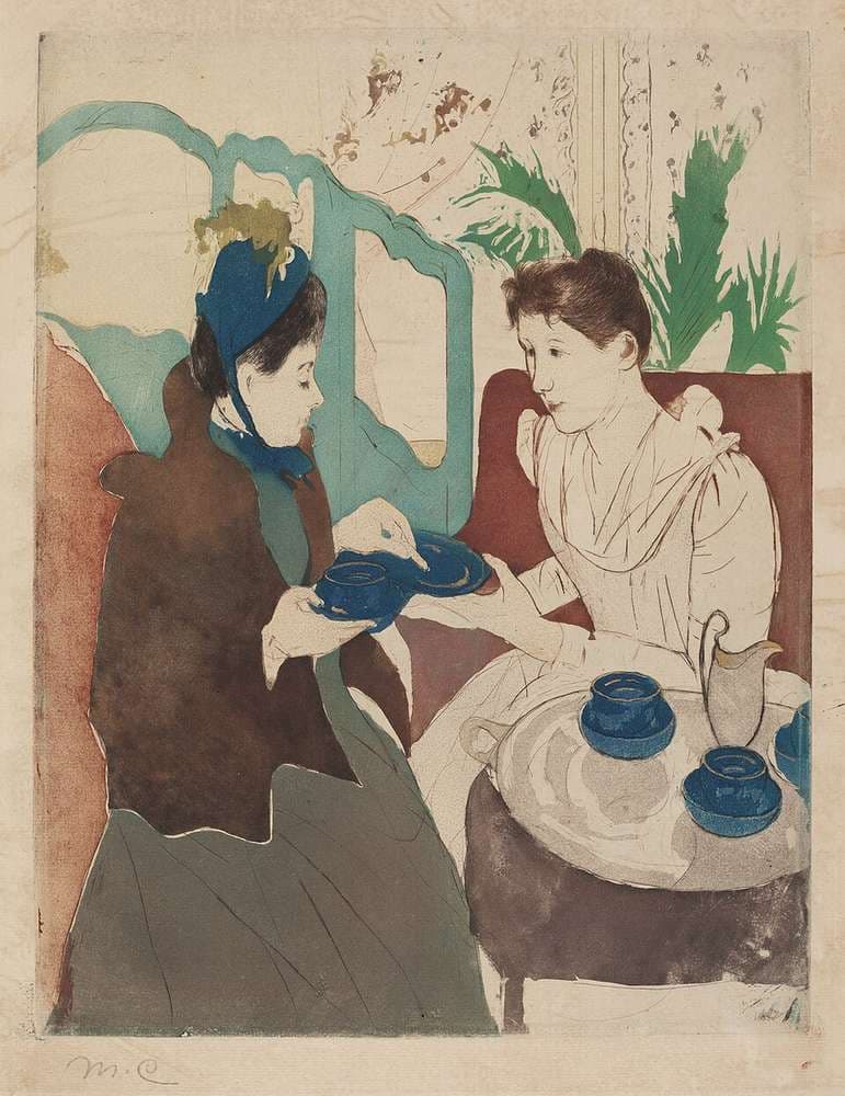 Afternoon Tea Party — Mary Cassatt