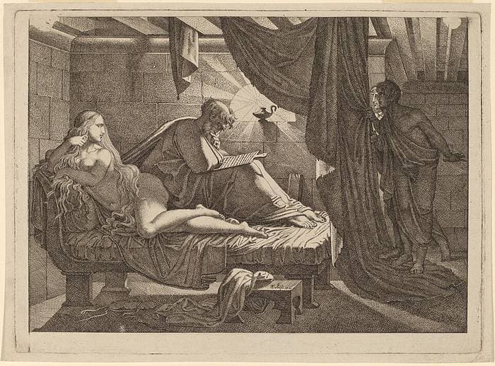 Xenocrates and Phryne — Carl Russ
