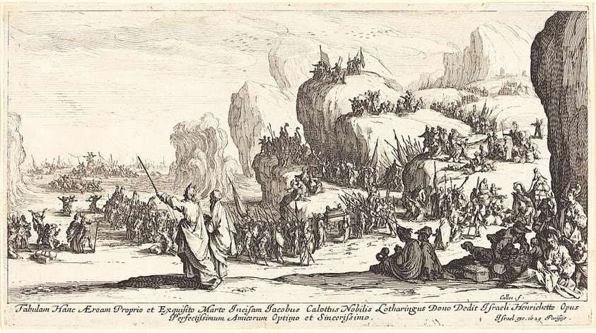 The Crossing of the Red Sea — Jacques Callot
