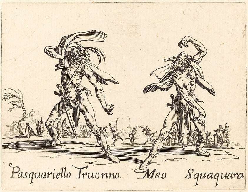 Pasquariello Truonno and Meo Squaquara — Jacques Callot