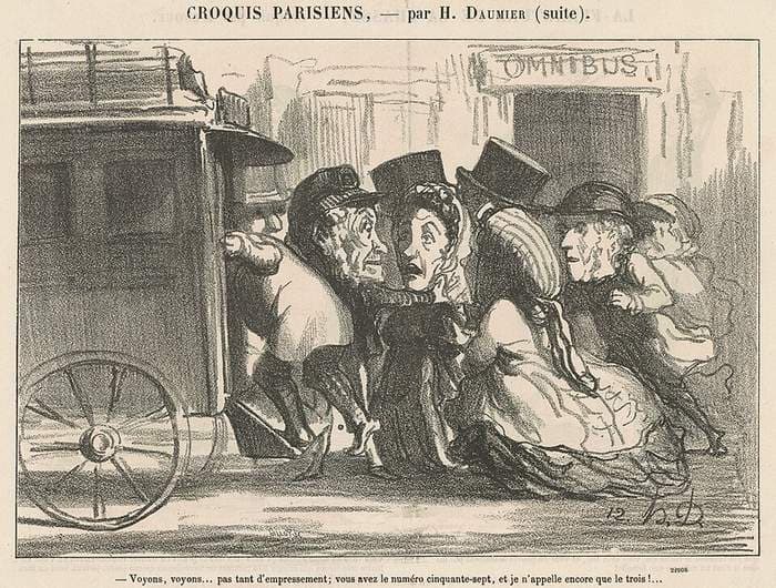 Voyons, voyons ... pas tant d'empressement ... — Honoré Daumier