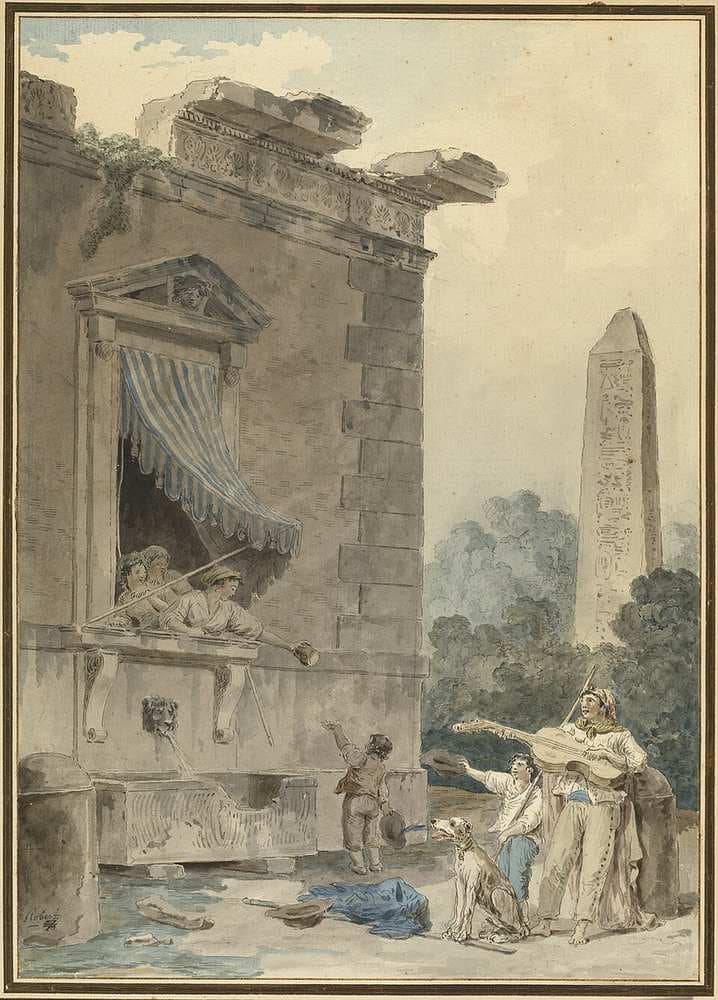 Charitable Ladies — Hubert Robert