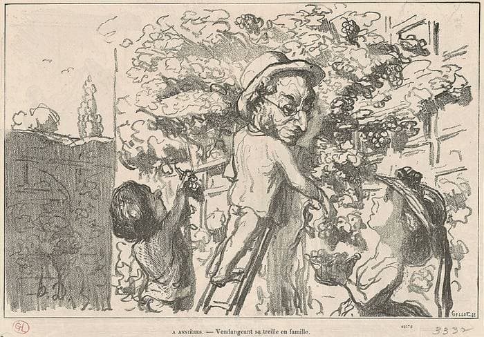 A asnières — Honoré Daumier