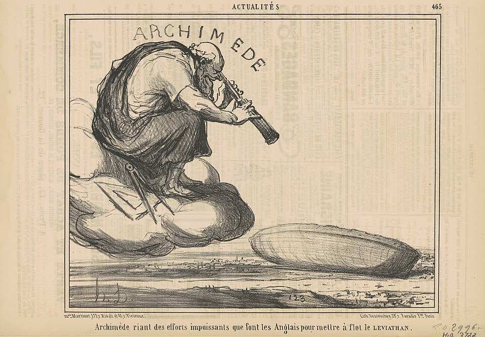 Archimède riant des efforts ... — Honoré Daumier