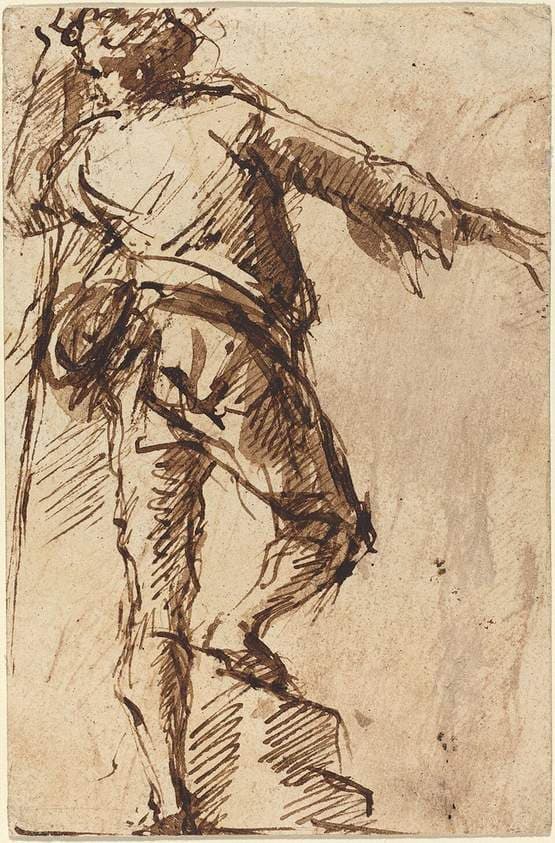 A Young Man with a Staff — Giovanni Battista Piranesi