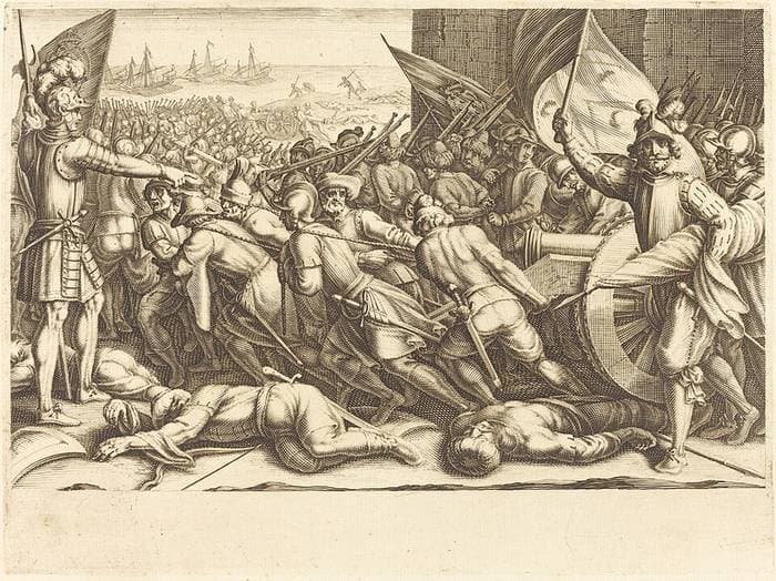 The Re-embarkation of the Turks — Jacques Callot